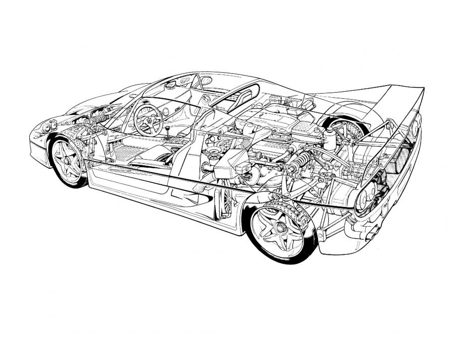 Схема Ferrari F50 1995 года  (WW) (фото 72 из 72)